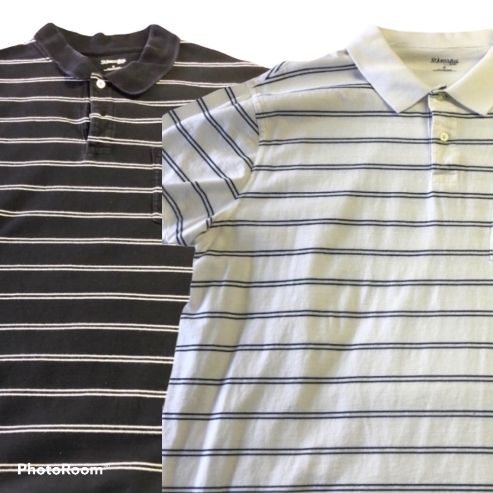 St. John's Bay Men Set of 2 Black and White XL